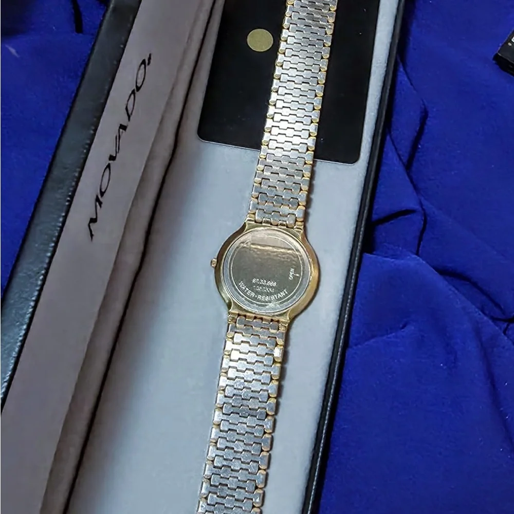 Movado Mens Classic 1980s Swiss Made Gold Tone Mens Watch
